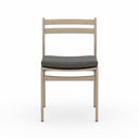 Luxe Atherton Outdoor Dining Chair - Washed Brown Charcoal