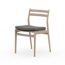Luxe Atherton Outdoor Dining Chair - Washed Brown Charcoal