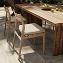 Luxe Atherton Outdoor Dining Chair - Washed Brown Faye Sand