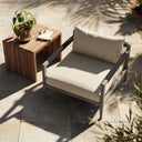 Aveline Sherwood Outdoor Chair Weathered Grey - Faye Sand