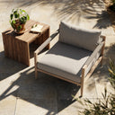 Verity Outdoor Chair Washed Brown - Stone Grey