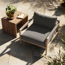Verity Outdoor Chair Washed Brown - Charcoal