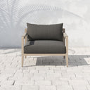 Verity Outdoor Chair Washed Brown - Charcoal