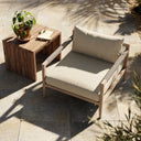 Verity Outdoor Chair Washed Brown - Faye Sand