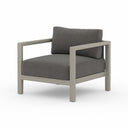 Luxe Sonoma Outdoor Chair Weathered Grey - Charcoal