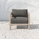 Luxe Sonoma Outdoor Chair Washed Brown - Charcoal