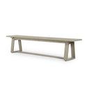 Verano Outdoor Dining Bench - Weathered Grey
