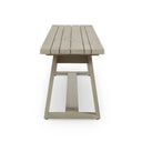 Verano Outdoor Dining Bench - Weathered Grey