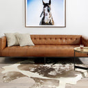 Contemporary Harland Modern Cowhide Rug - Warm Brown