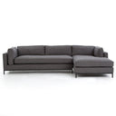 Verity Grammercy 2-Piece Chaise Sectional - Right Chaise Bennett Charcoal