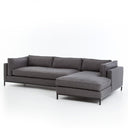 Vespera Grammercy 2-Piece Chaise Sectional - Right Chaise Bennett Charcoal