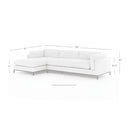 Verity Grammercy 2-Piece Chaise Sectional - Left Chaise Bennett Moon