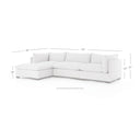 Luxe Haven Westwood 3-Piece Sectional - Sectional Sofa Ottoman Bennett Moon