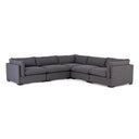 Ashford 5-Piece Sectional - 5-Piece Sectional Bennett Charcoal