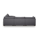 Ashford 5-Piece Sectional - With Ottoman Bennett Charcoal