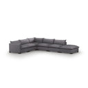 Hartley 5-Piece Sectional - With Ottoman Bennett Charcoal