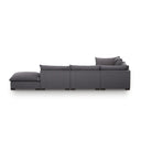 Hartley 5-Piece Sectional - With Ottoman Bennett Charcoal