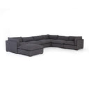 Veridian 6-Piece Sectional - With Ottoman Bennett Charcoal