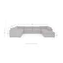 Ashford 7-Piece Sectional W Ottoman - Bennett Moon