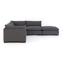 Opulent Westwood 4-Piece Sectional - Left Facing W Ottoman Bennett Charcoal