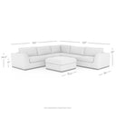 Arista Colt 3-Piece Sectional - Sectional Aldred Silver