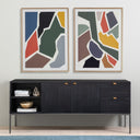 Verity Trey Media Console - Black Wash Poplar