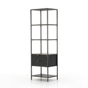 Jaxon Bookshelf - Black Wash Poplar