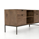 Aventine Trey Filing Credenza Desk System - Auburn Poplar