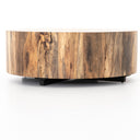 Solara Hudson Round Coffee Table - Spalted Primavera