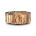 Aveline Hudson Round Coffee Table - Spalted Primavera