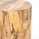 Aveline Hudson Round End Table - Spalted Primavera
