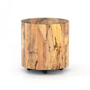Aveline Hudson Round End Table - Spalted Primavera