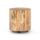 Aveline Hudson Round End Table - Spalted Primavera