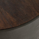 Verity Crosby Round Coffee Table - Charcoal Shagreen