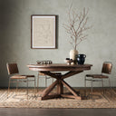 Verity Cintra Extension Dining Table - 63 Rustic Sundried Ash