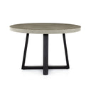 Aveline Outdoor Round Dining Table - 48 Grey