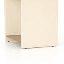 Vero Hugo End Table - Parchment White