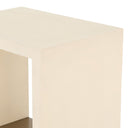 Vero Hugo End Table - Parchment White