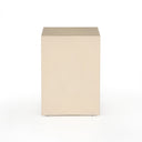 Vero Hugo End Table - Parchment White