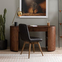 Verity Pilar Desk - Caramel Brown Veneer