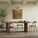 Verity Paden Dining Table - Seasoned Brown Acacia 94