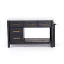 Aveline Ian Kitchen Island - Black Acacia