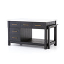 Aveline Ian Kitchen Island - Black Acacia