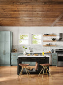 Aveline Ian Kitchen Island - Black Acacia
