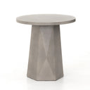 Verity Outdoor End Table - Grey Concrete