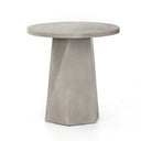 Verity Outdoor End Table - Grey Concrete