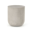 Verano Round End Table - Grey Concrete