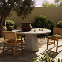 Aveline Outdoor Dining Table - 60 Grey Concrete