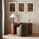 Aetherial Worn Triptych by Brooke Noel Morgan - 90X40 Rustic Walnut