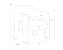 PRISCA LOUNGE CHAIR - Default Title